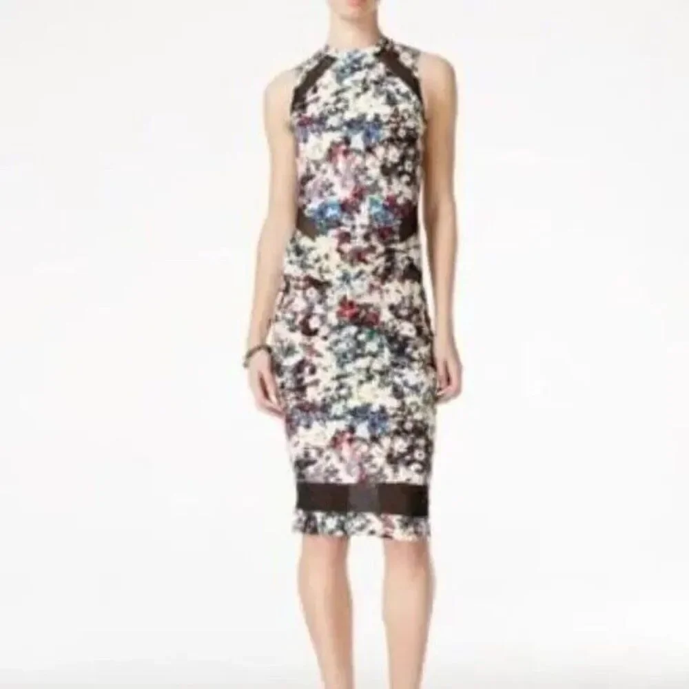 $59.00 Material Girl Junior’s Sleeveless Floral Print Bodyco, Multi, Size S - Picture 2 of 14